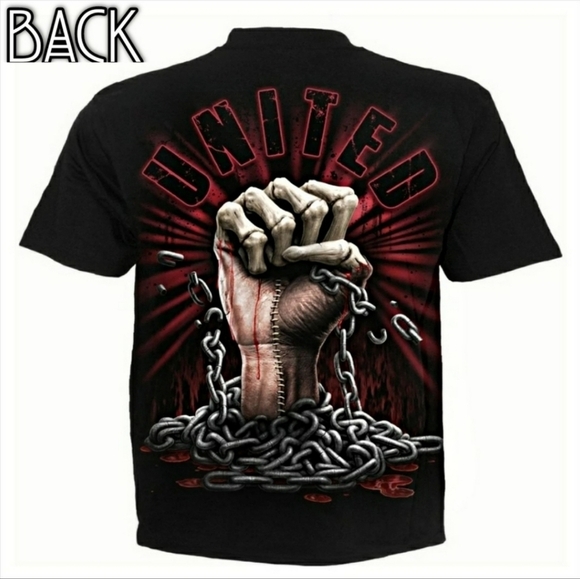 Spiral Direct Gothic Tee ✦ 4XL Black Cotton Crewneck ✦ We Bleed Together Graphic - Picture 1 of 7